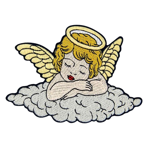 Quality_Embroidered_Iron_Sew_On_Patches_Clothes_Jeans_Applique_Sleeping_Angel-removebg-preview